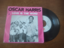 Oscar Harris met Love is in the word 1981 Single nr S20222092