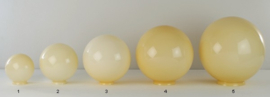 Glazen bol rond champagne kleur diameter 30cm nr4 op foto 3000.50