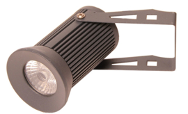 Buitenspot prik/wand Aluminium grafiet 3W LED h-23cm nr 8016