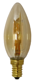 Global-Lux filament kaarslamp E14 2W 230V goud nr 6-182444