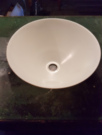 Glazen kap model Calimero abrikoos gemarmerd d32,3 E27 nr 9722