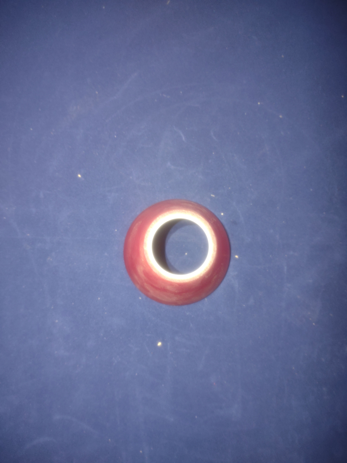 glazen kap trechtertje E14 d7cm h7cm donker rood nr 75.dr
