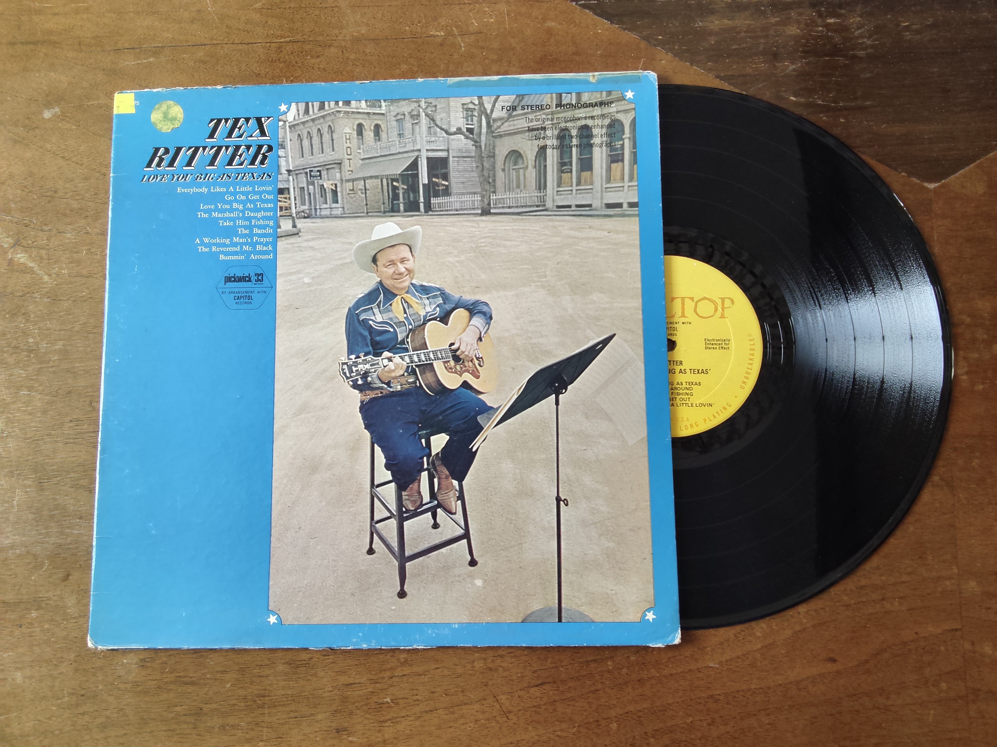 Tex Ritter met Love you big as Texas 19?? LP nr L20251362