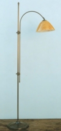 Vloerlamp lees enkele boog met gemarmerde calimero kap 26cm nr 9.04-265.20