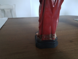 Antiek beeld  heilig hart Jezus.