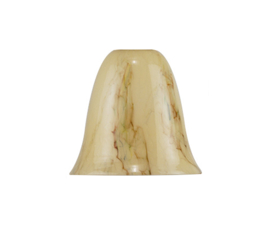 Klokkap klein gt 4,4cm d21cm h19cm licht gemarmerd nr: 521.60