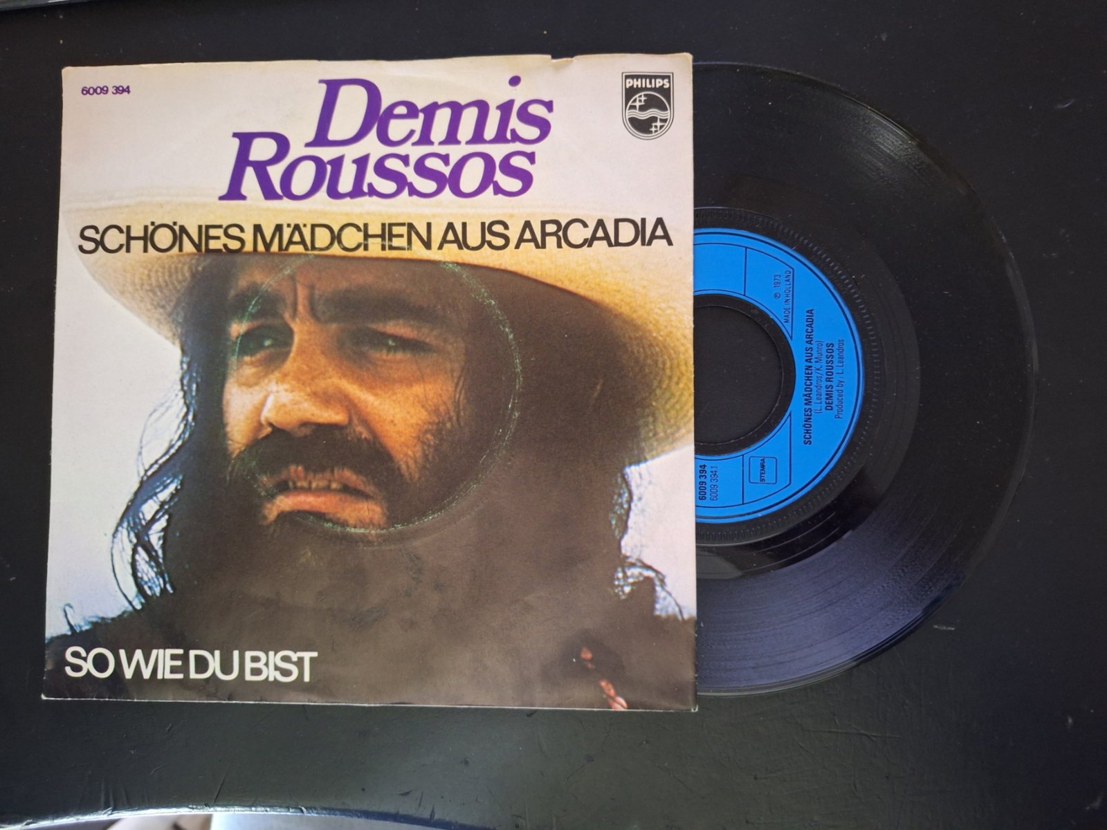 Demis Roussos met Schones madchen aus Arcadia 1973 Single nr S2020263