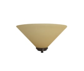 Wandlamp dakkap 30cm met ophanging mat champagne glas nr H30.59 compl.