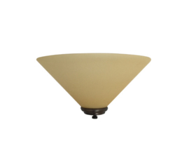 Wandlamp dakkap 30cm met ophanging mat champagne glas nr H30.59 compl.