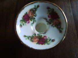 Kandelaar Royal Albert Tudor  Rose kandelaar.