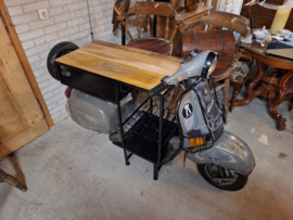 Scooter bar met wijnrek glazen rek werkblad en opbergvak br-200cm nr 30019