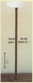 Vloerlamp uplight h-167cm buis 50mm antiek gevlekt schaal 50 nr 050.08-5000