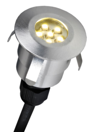 Buitenspot grondspot 12V ALU RVS LED 0,6W 2jr garantie nr 8024