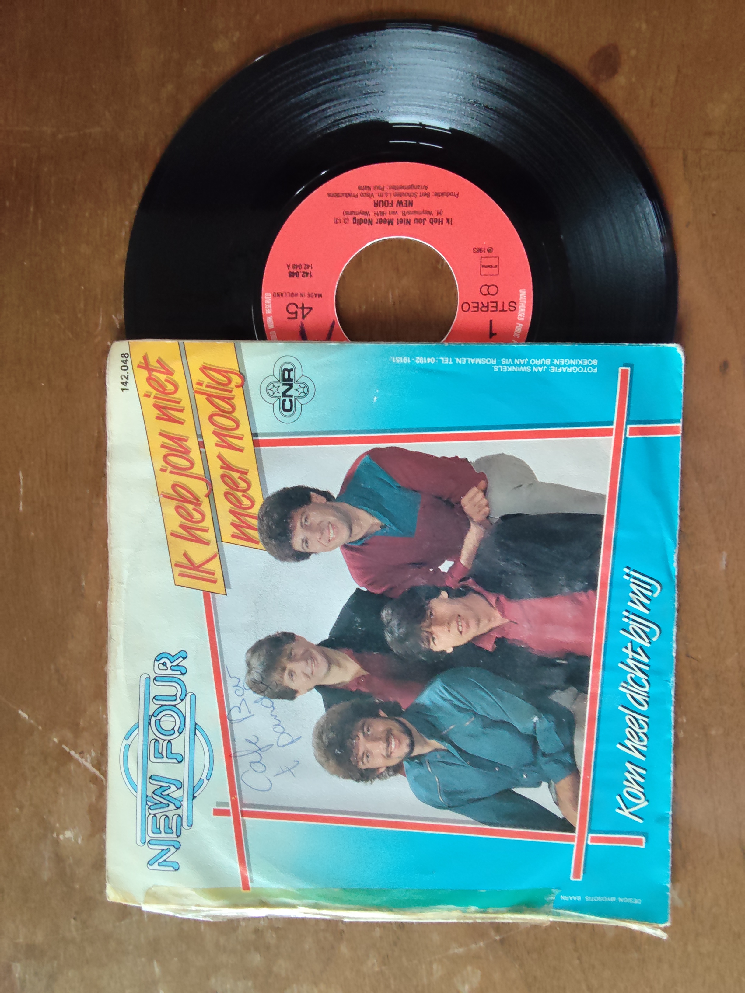 New Four met Ik heb jou niet meer nodig 1983 Single nr S20256896