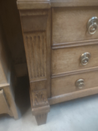 Antiek Hollands kabinet met prachtige kap en 174cm breed nr 10045