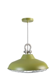 Hanglamp model Industry metaal olijf groen 45cm E27 nr 05-HL4366-33