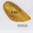 Mondgeblazen kap schepglas gemarmerd voor grote (E-27) fitting dia-14cm nr 2235.20