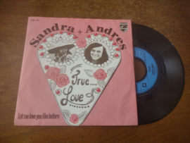 Sandra + Andres met True love 1973 Single nr S20221688