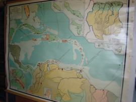 Landkaart van West-Indie