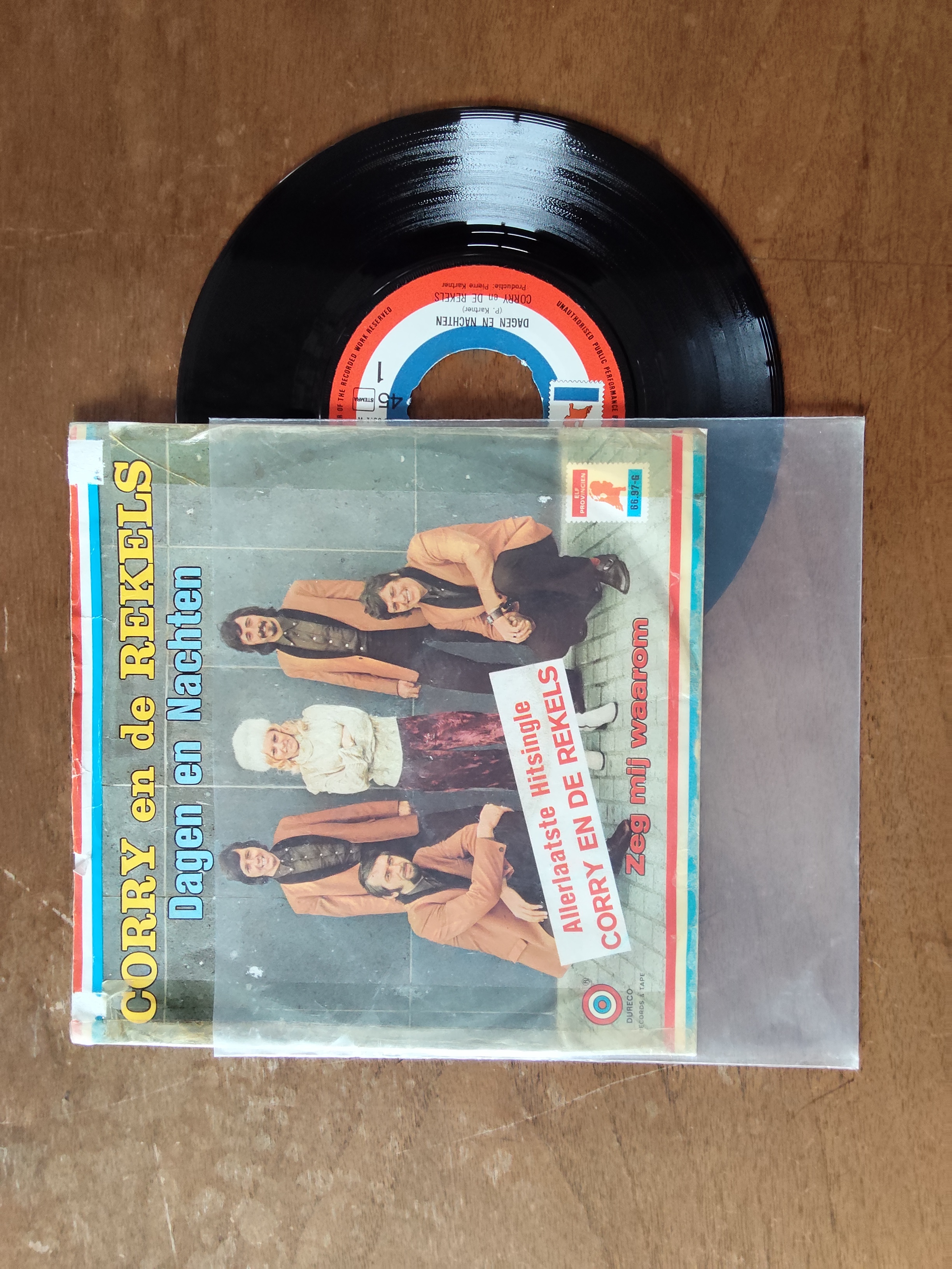 Corry en de rekels met Dagen en nachten 1972 Single nr S20256893