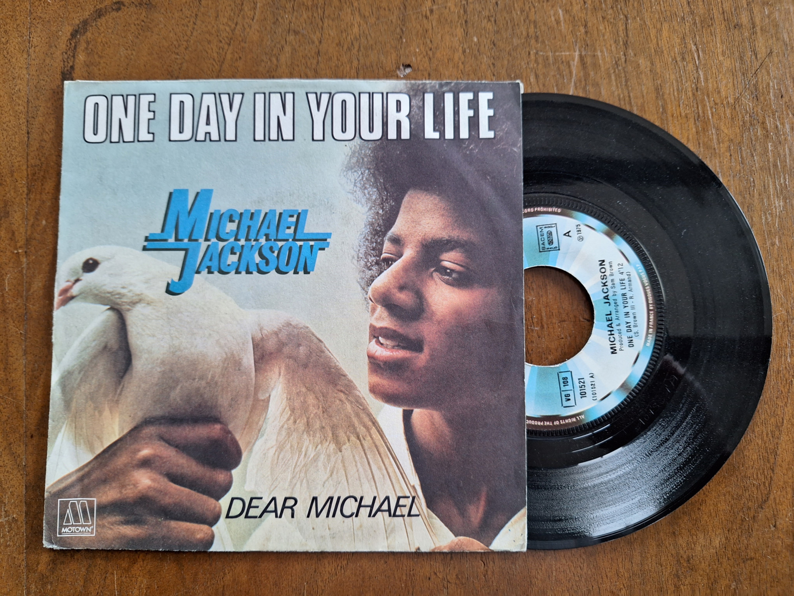 Michael Jackson met One day in your life 1975 Single nr S20232808