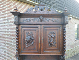 Antieke Franse jachtkast omstreeks 1880 4 deurs h-231/255 nr K202541
