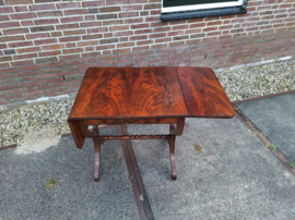 Engels mahonie hangoor tafel met la van omstreeks 1880 nr T20243