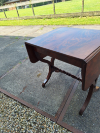 Engels mahonie hangoor tafel met la van omstreeks 1880 nr T20243