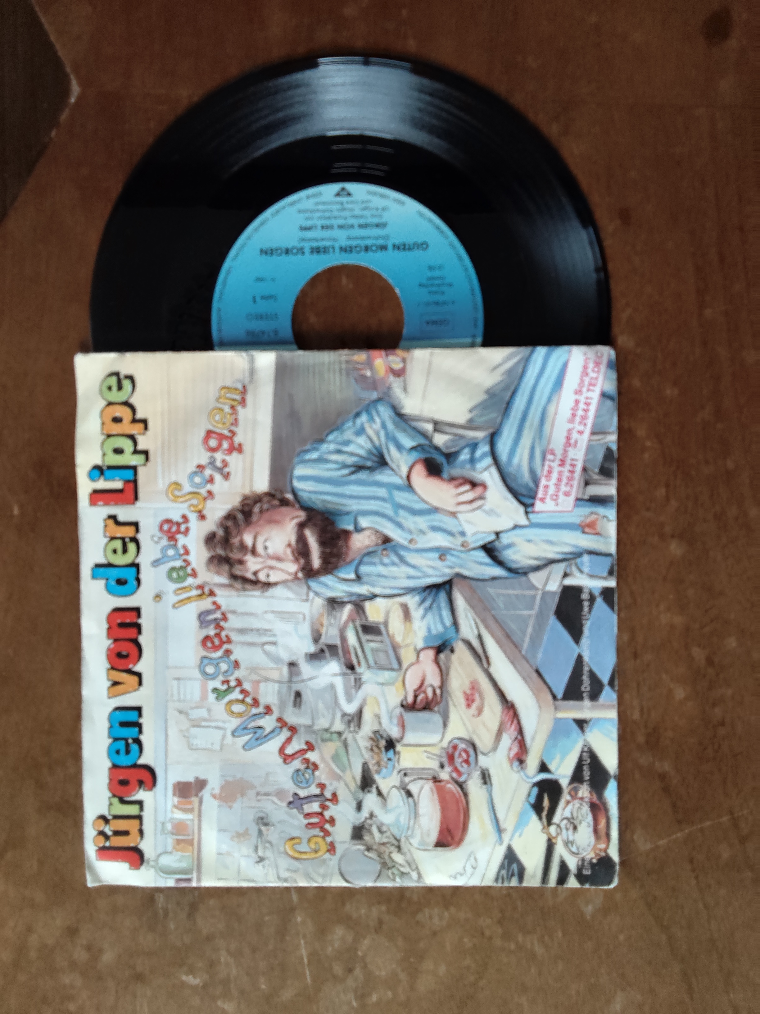Jurgen von der Lippe met Guten morgen liebe sorgen 1987 Single nr S20256882