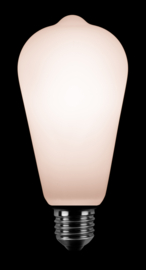 Edisonlamp d-6,4cm opaal mat LED 4W 300Lm 2200K E27 220-240V 3 stap dim nr 6-188996