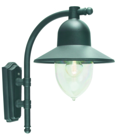 Buitenlamp wand serie Romanzo ALU zwart E27 nr: 3024