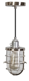 Industriële hanglamp h-104cm model Matino staal 1xE27 nr 05-HL4402-17