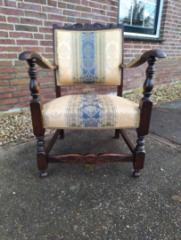 Kleine arm fauteuil mooie stoffering omstreeks 1920-1930 nr ST20256