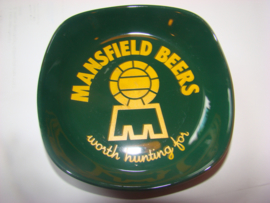 Groene reclame asbak Mansfield Beers.