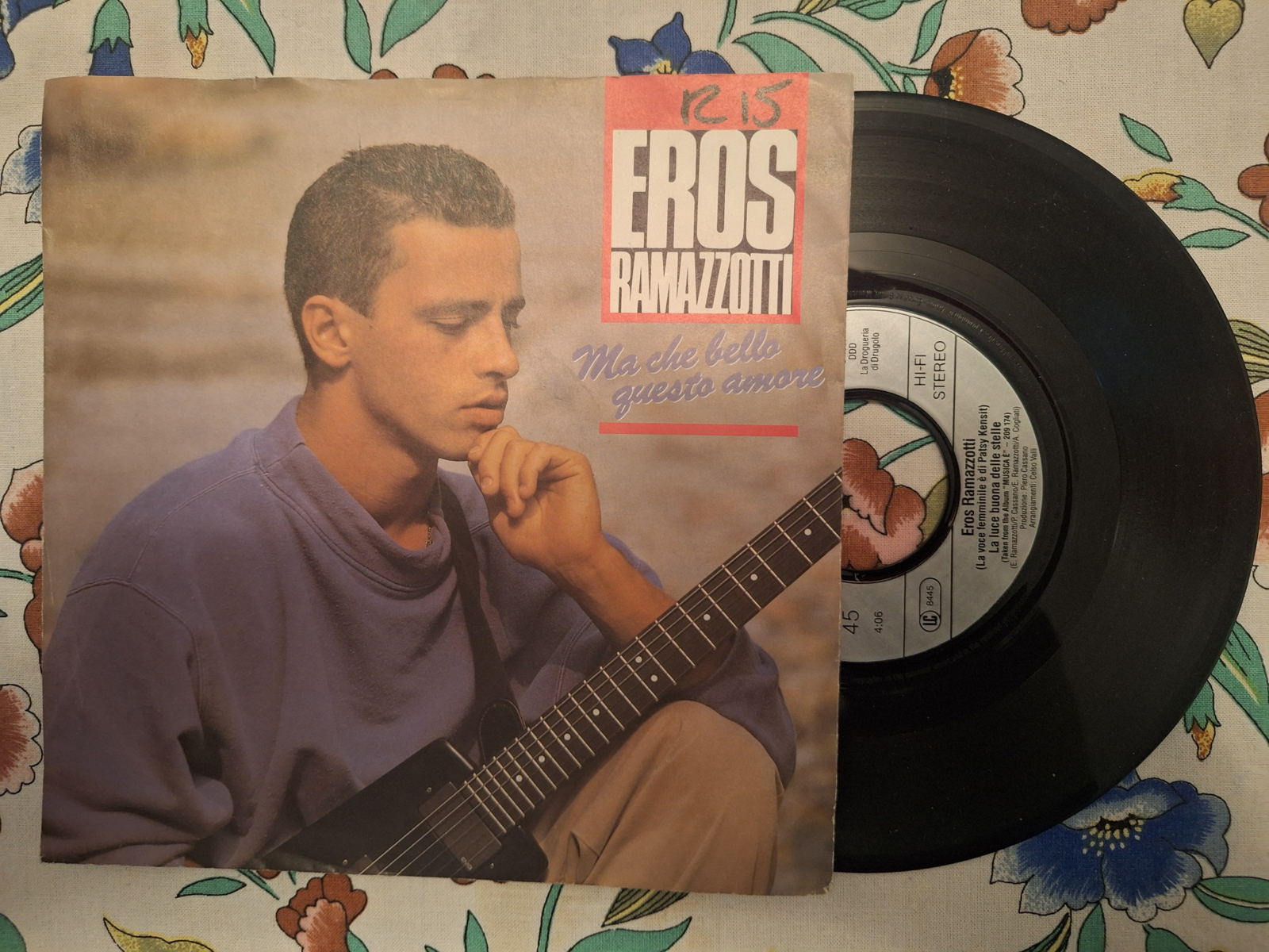 Eros Ramazzotti met Ma che bello questo amore 1987 Single nr S2021670