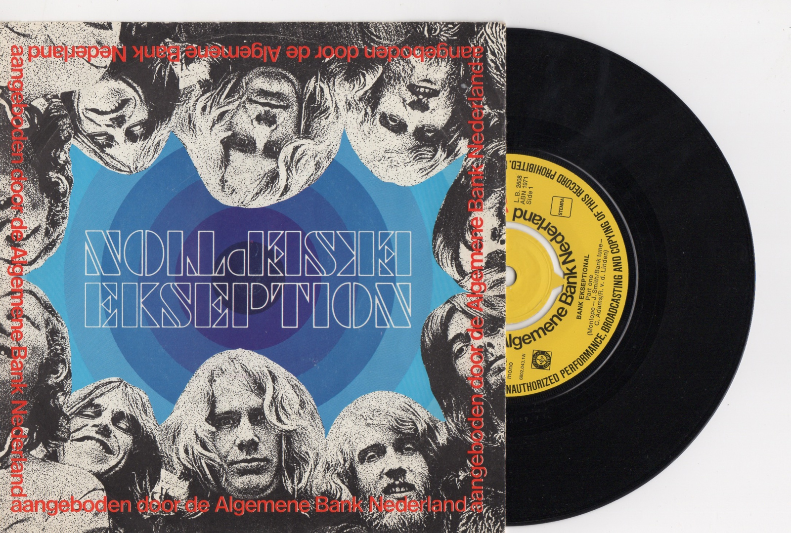 Ekseption speciale uitgave ABN met Bank Ekseptional 1971 Single nr S2020120
