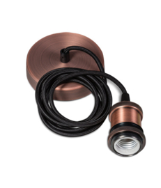 Classic snoerpendel 1,5 meter kabel katoen 1x E27 koper nr 05-p9941-05