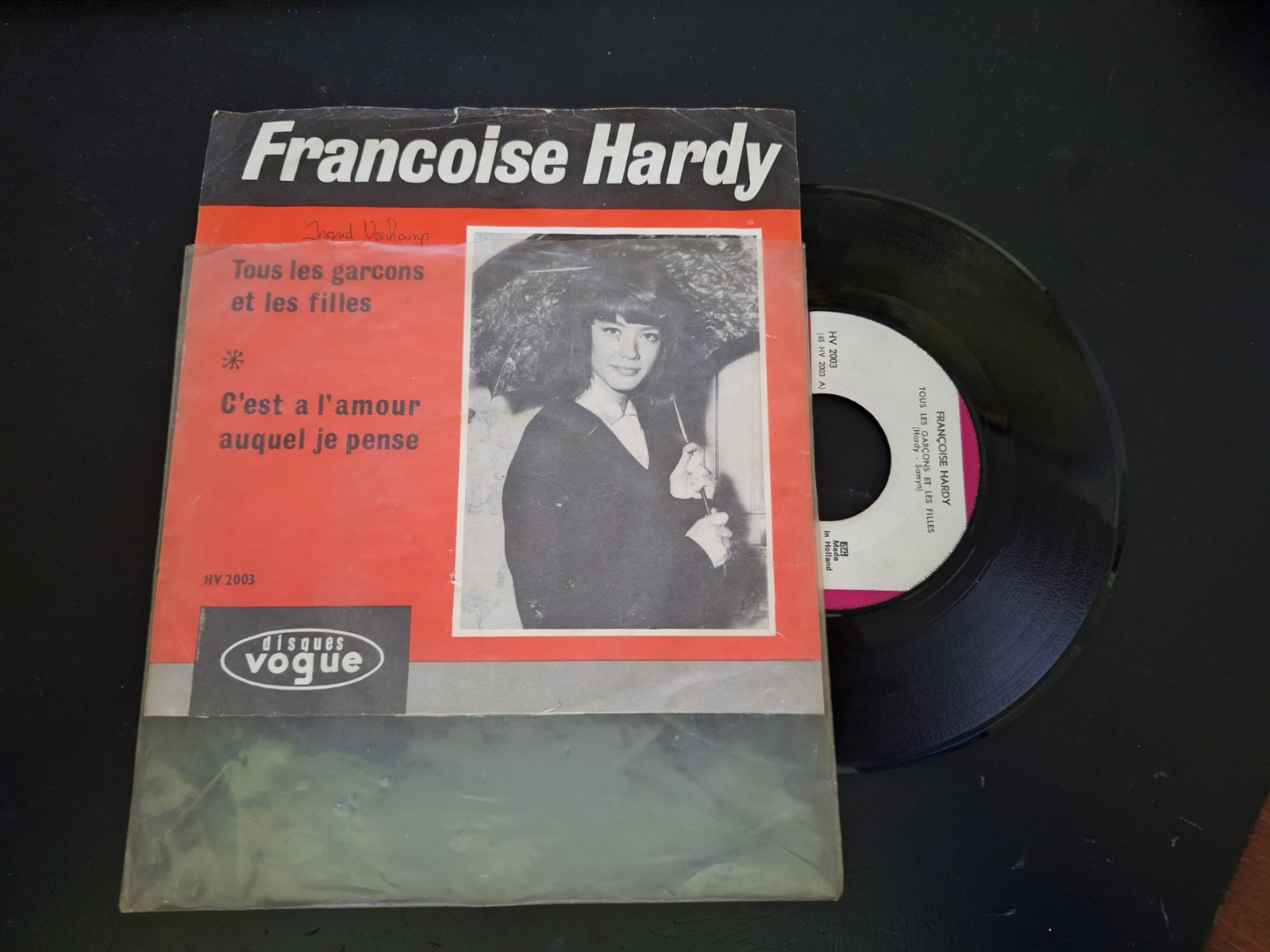 Francoise Hardy met Tous les garcons et les filles 1964 Single nr S20221592