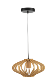 Hanglamp serie Tess d25cm E27 hout naturel nr 3  05-HL4543-70