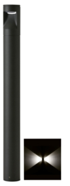 Buitenlamp mast Lako h-60cm 2 zijden licht LED 7W antraciet nr 409.060/2