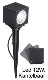 buitenspot prikspot Spotpro kantelbaar antraciet LED 12W nr 462122