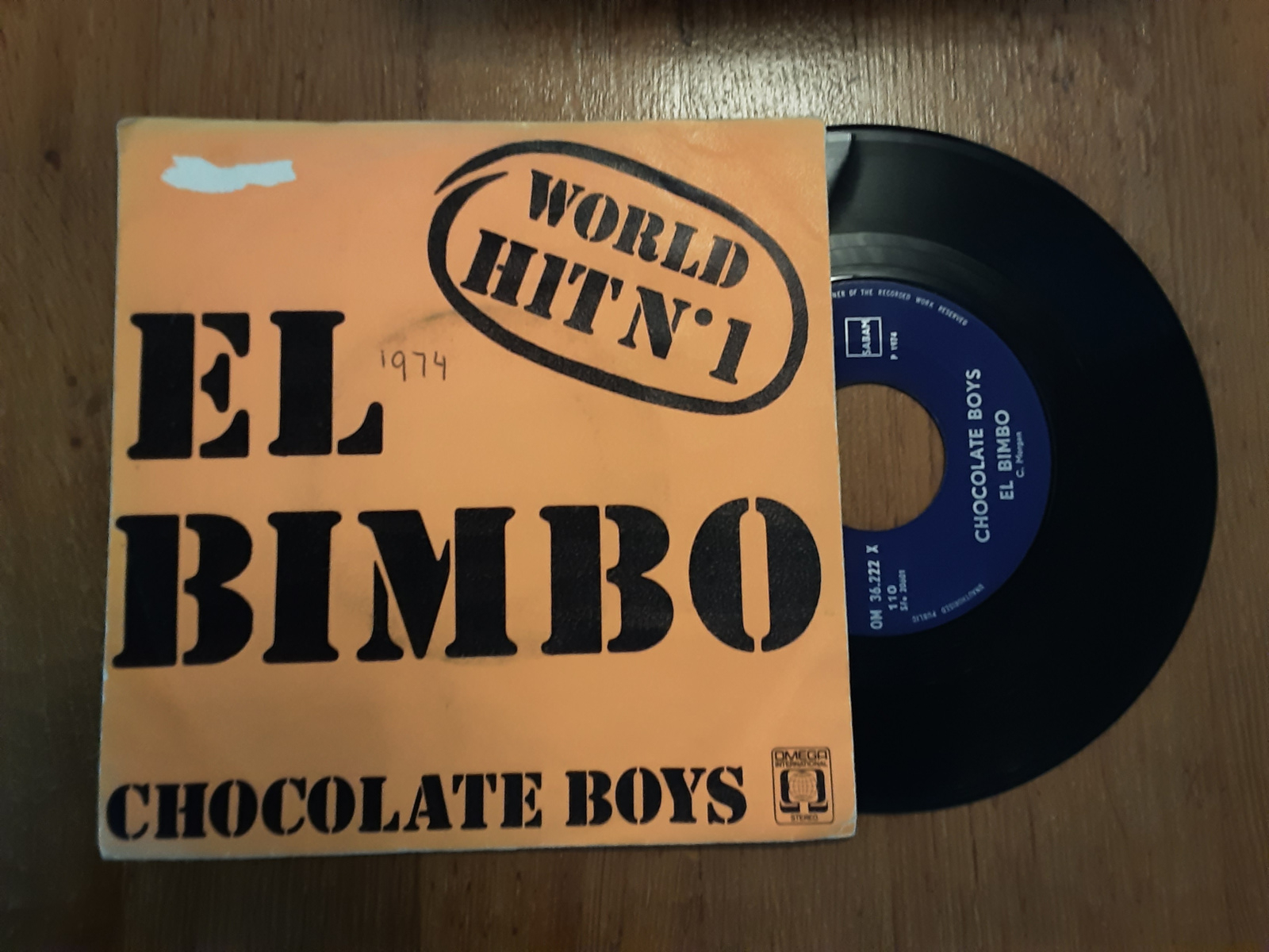 Chocolate Boys met El bimbo 1974 Single nr S20234448