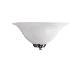 Wandlamp hoedkap opaal 35cm met ophanging nr H535.00 compl.