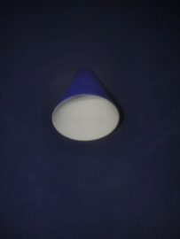 Mondgeblazen trechterkapje rood opening 2cm geschikt voor G9 of B15 lamp nr G901r