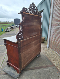 Antieke open bonheur mahonie br-149cm Biedermeier 1880-1890 nr K202546