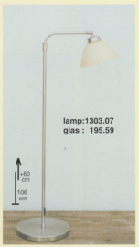 Vloerlamp Haaks mat nikkel verst:106-166 calimero mchamp. 20cm nr 1303.07-195.59