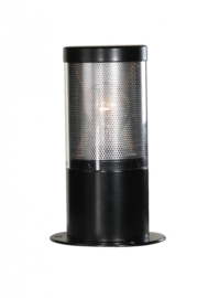 Buitenlamp paal h-25 serie Lumare opaal/helder zwart nr: 330