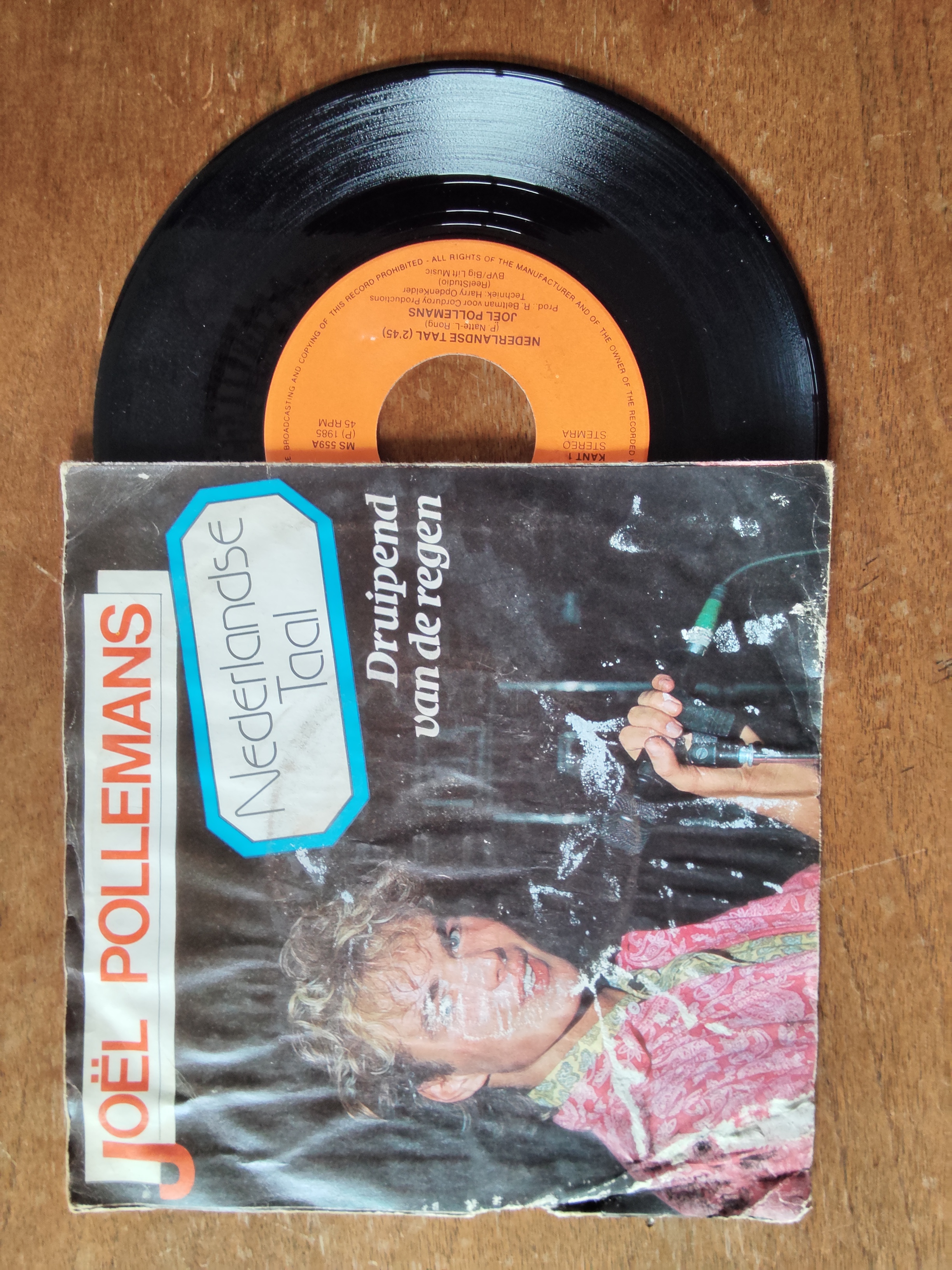 Joel Pollemans met Nederlandse taal 1985 Single nr S20256908