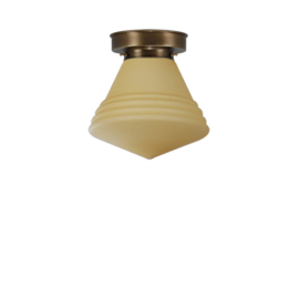 Plafonnière Philips bol 20cm mat champagne met oud messing ophanging nr 4P1-321.59