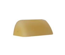 Mondgeblazen buroglas voor notaris bureaulamp midden champagne mat nr 420.59